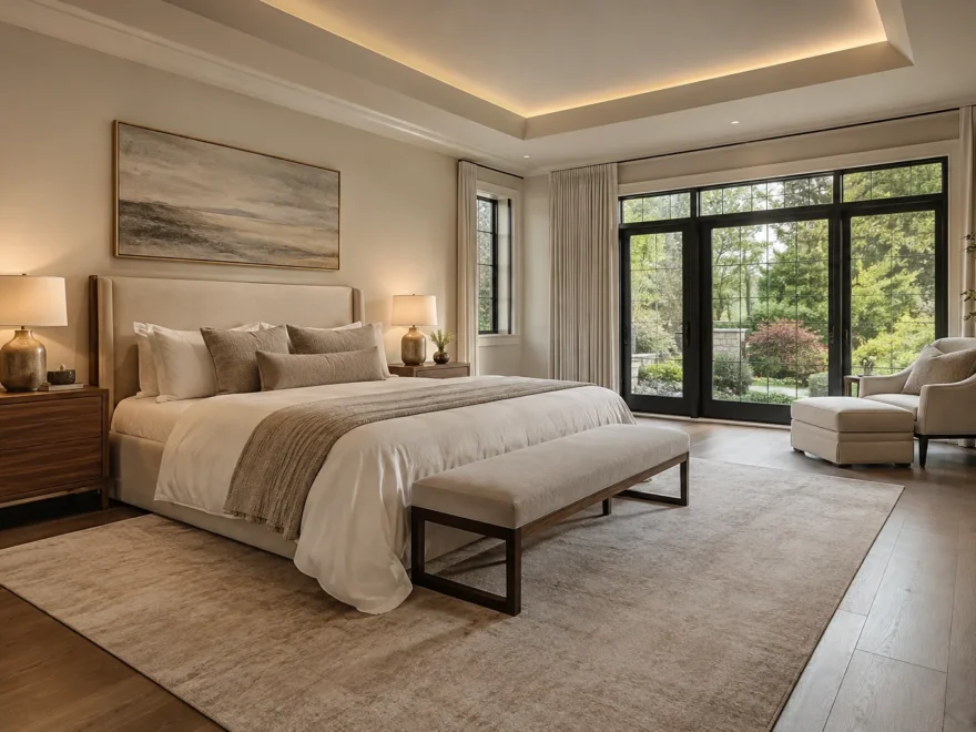 Primary Bedroom with Garden Outlook