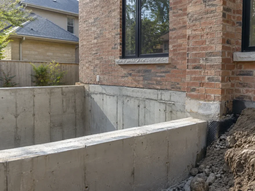 Foundation Work Beside Existing Home