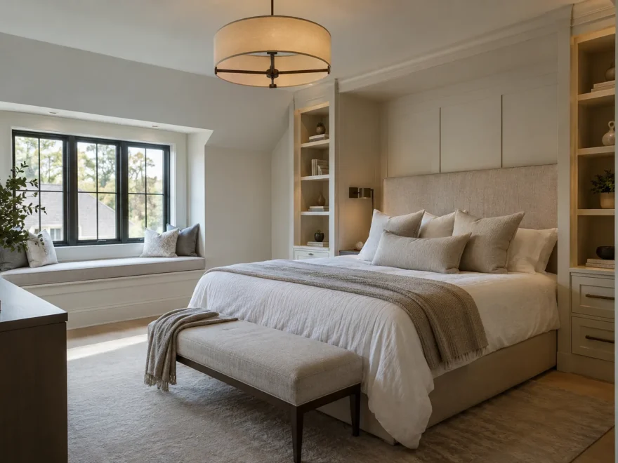 Guest Bedroom with Custom Storage
