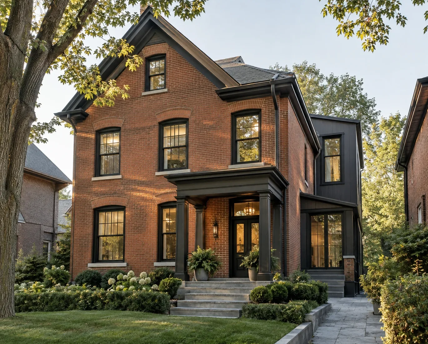 Older Brick Home with Modern Rear Wing