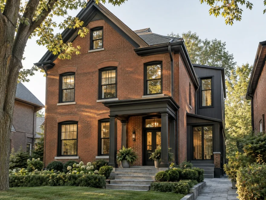 Older Brick Home with Modern Rear Wing