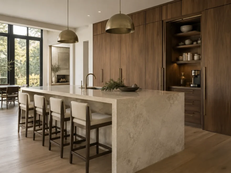 Kitchen Island and Full-Height Cabinetry