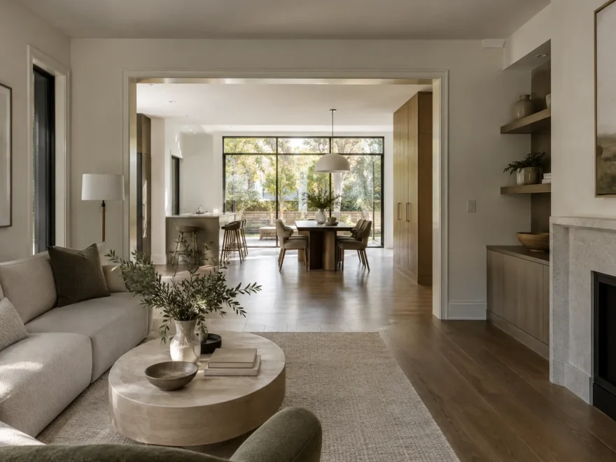Living Room Connected to Garden Wing