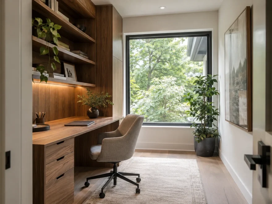 Quiet Home Office in Side Wing