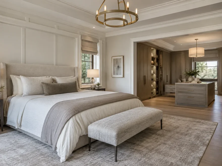 Bedroom Opening into Dressing Area