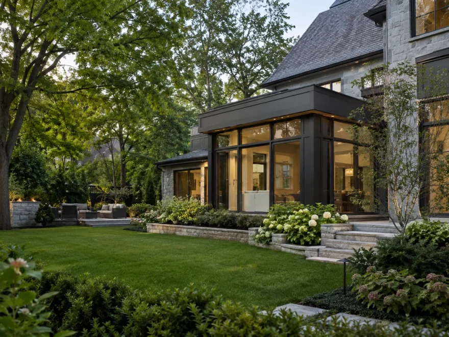 Garden View of Rear Home Extension