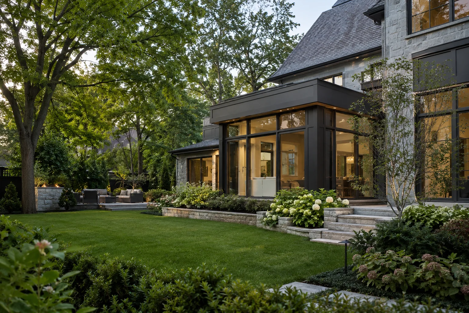 Garden View of Rear Home Extension
