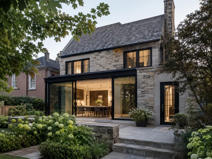 Rear Wing on Established Brick Home