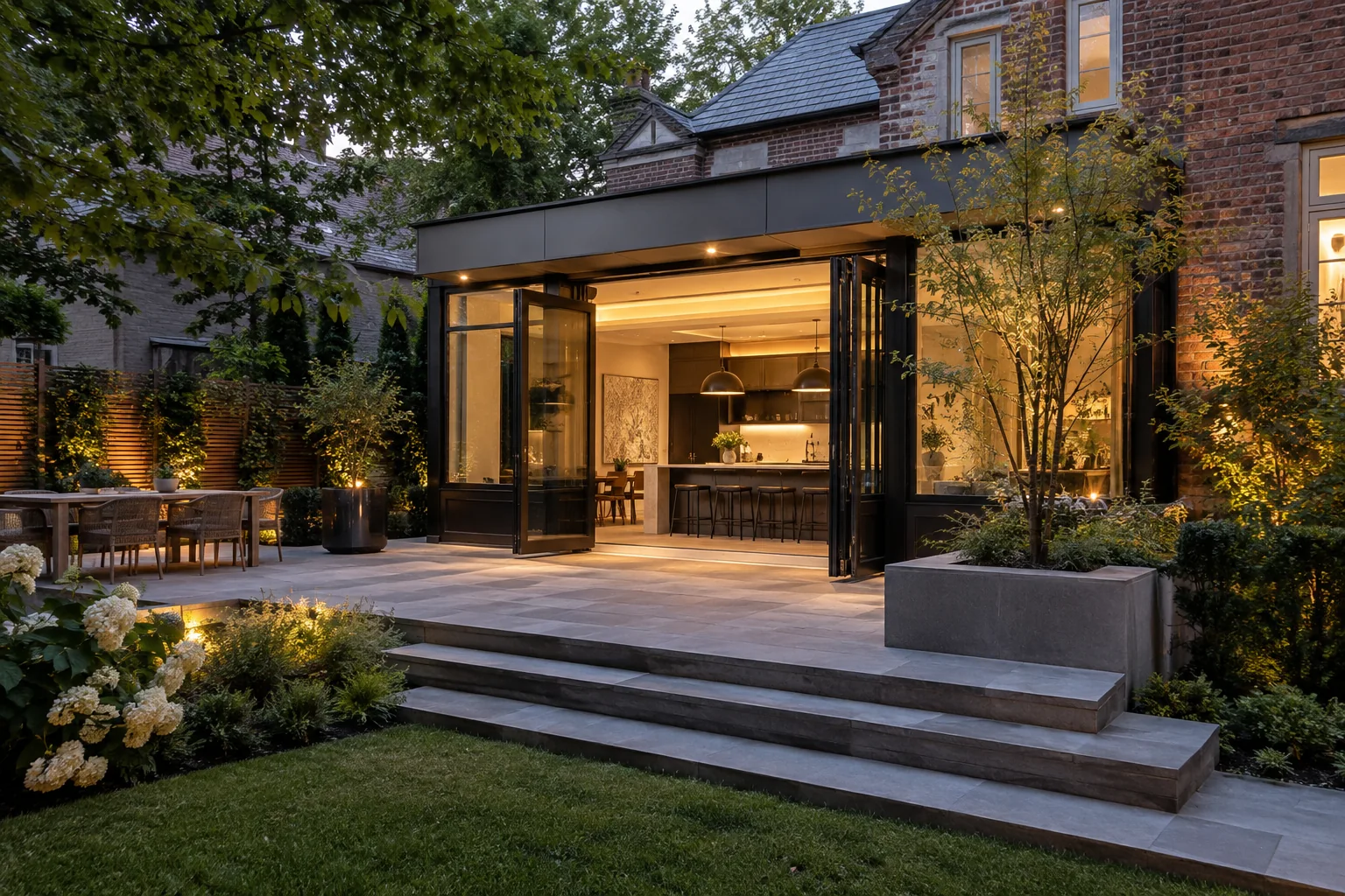 Rear Extension with Outdoor Terrace