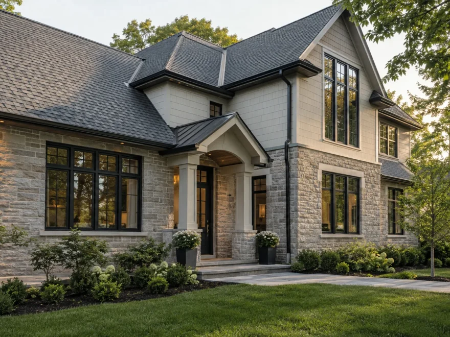 Gabled Roof and Coordinated Windows