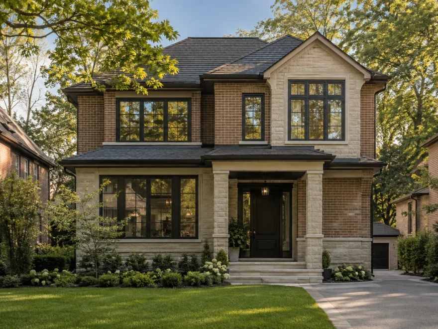Upper Addition on a Brick Home