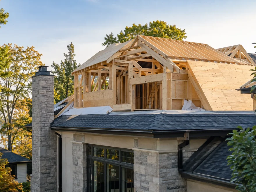 New Upper Framing Above Existing Roof