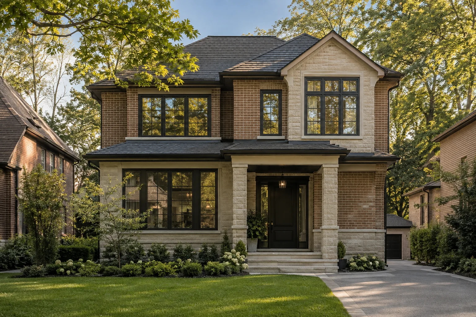 Upper Addition on a Brick Home