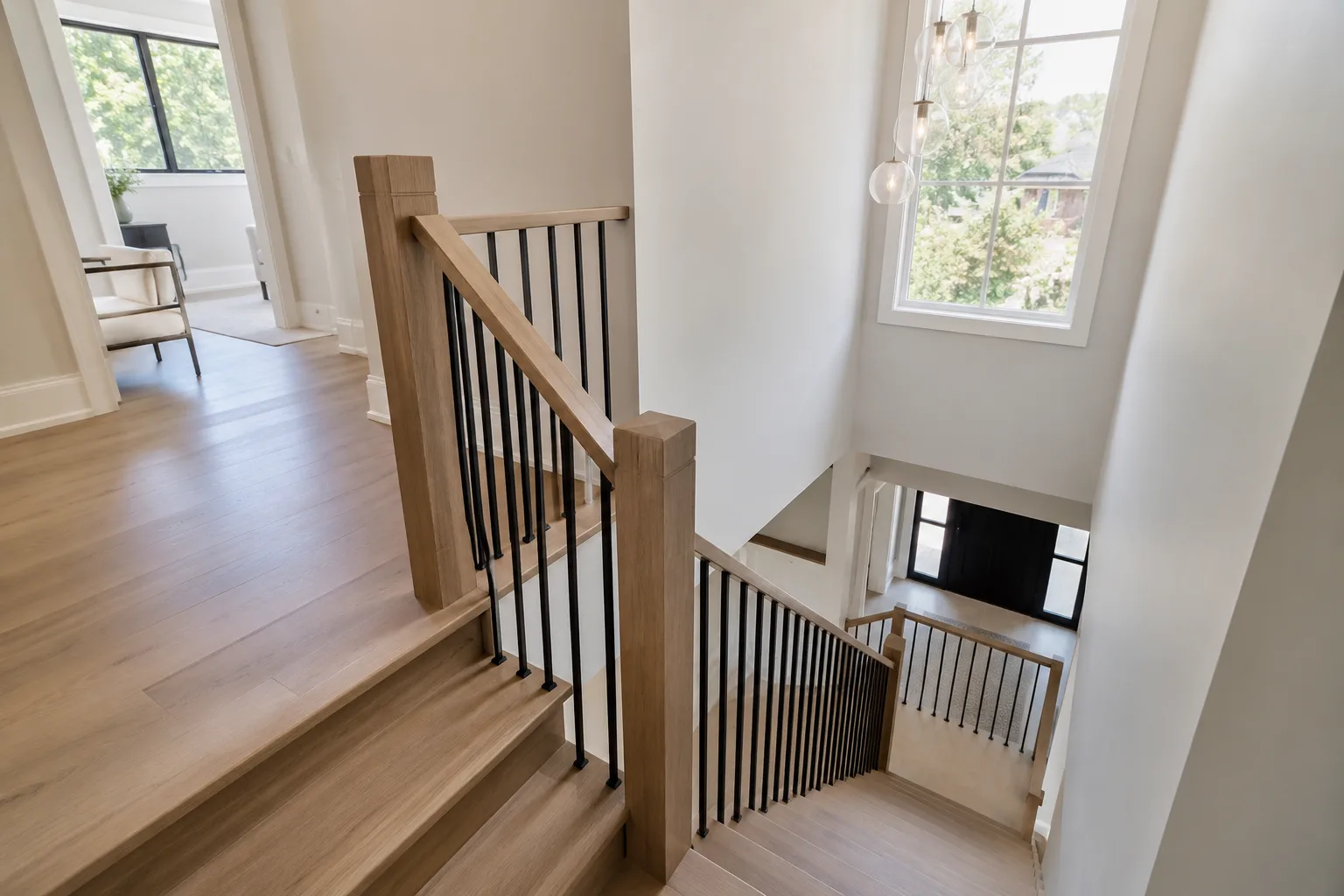 Staircase Connecting Main and Upper Floors