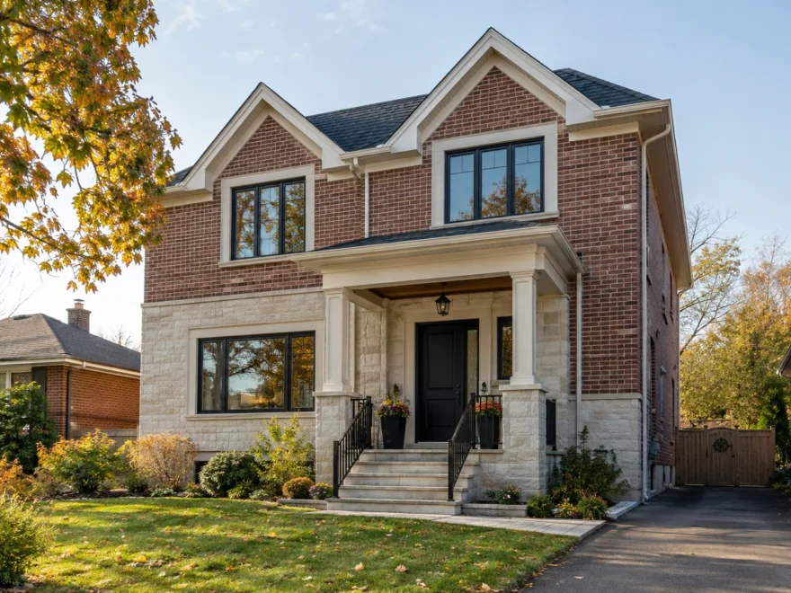Upper Floor Added to Brick Home