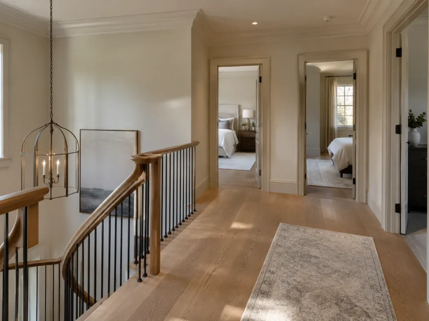Upper Hall with Bedroom Connections
