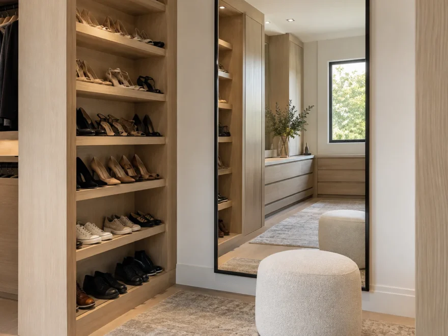 Custom Shoe and Wardrobe Storage