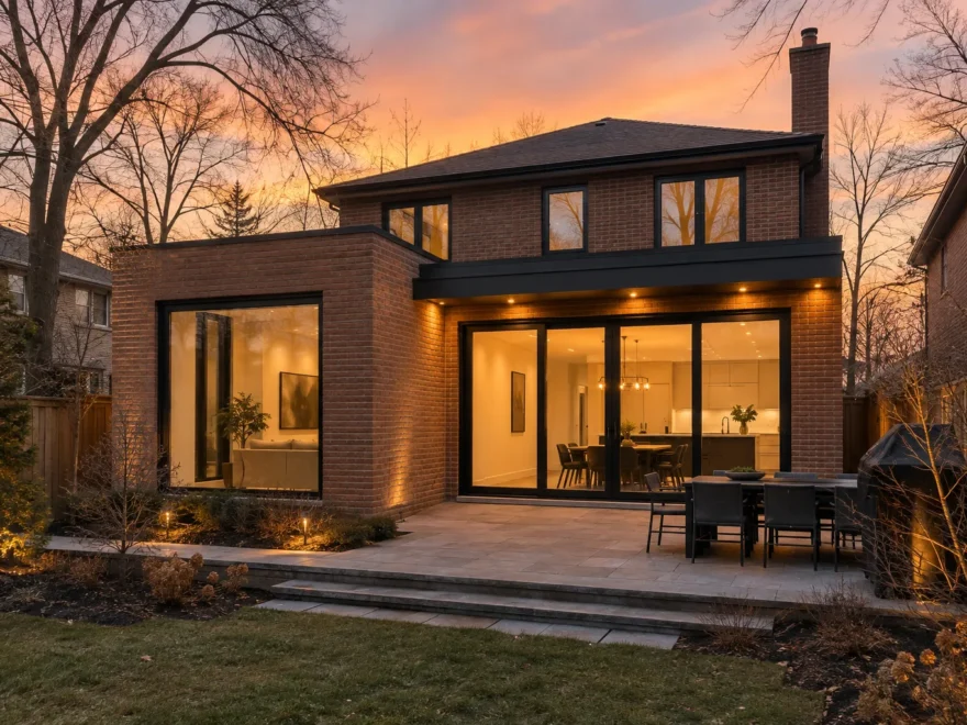 Rear Addition at Winter Dusk